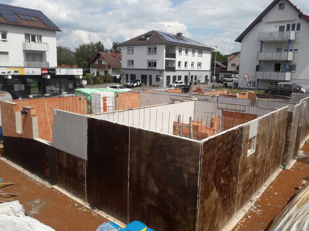 Vorbereitungsarbeiten für die Dickbeschichtung